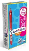 Paper Mate InkJoy Gel Bolígrafo Retráctil Punta Media Rojo - Caja de 12 Unidades