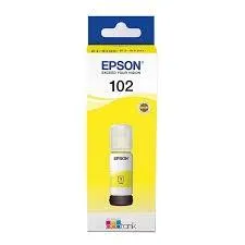 Epson Tinta Bote Amarillo Ecotank Nº 102 para ET-2700, 2750, 3700, 3750, 4750