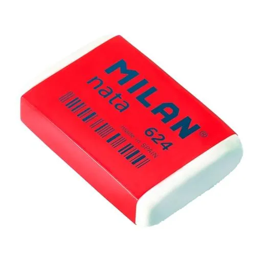 Milan Goma 624 Nata 3,9X2,7X0,9 Cm Blanco - Caja 24 Unidades