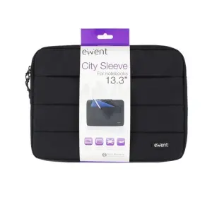 Ewent Funda Para Portátil Hasta 13.3" - Poliéster - Compartimiento Adicional - Negro