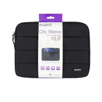 Ewent Funda Para Portátil Hasta 13.3" - Poliéster - Compartimiento Adicional - Negro