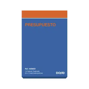 Dohe Talonarios Preimpresos Dos Tintas Papel Autocopiativo 100 Hojas Cuarto Natural