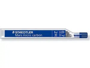 Staedtler Mars Micro Carbon 250 - Tubo de 12 Minas de Grafito 2H 0.7mm