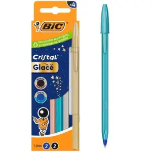 Bic Bolígrafo Cristal Glace 1.0mm Blíster 4 Unidades