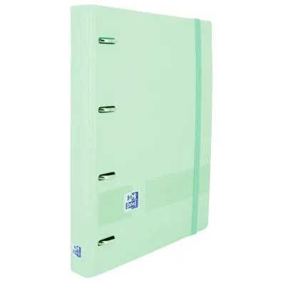 Oxford Carpeta Anillas 4X35Mm Live&Go Europeanbinder 360º C/Recambio 100H A4+ 5X5 Tapa Polyfoam Ice Mint