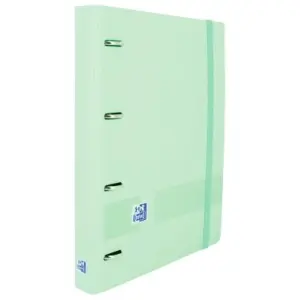 Oxford Carpeta Anillas 4X35mm Live&Go European Binder 360º C/Recambio 100H A4+ 5X5 Tapa Polyfoam Ice Mint