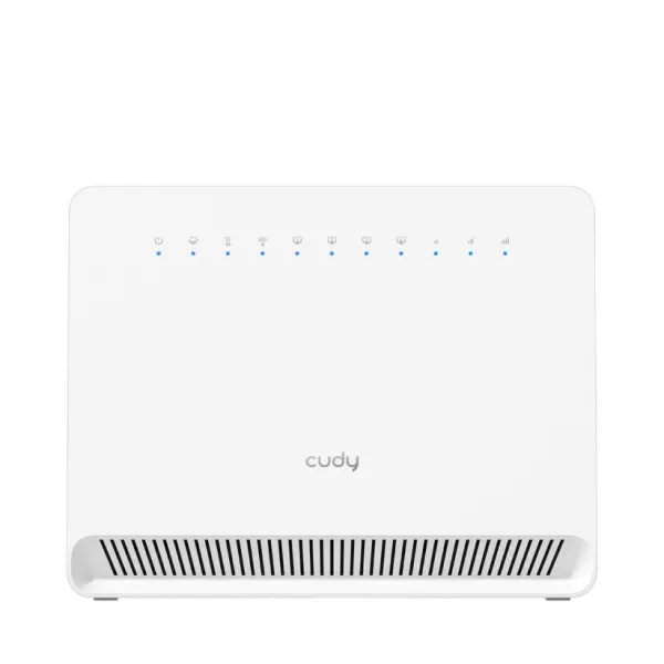 Cudy Router Gigabit Wifi 4G Lte Cat 6 Ac1200 - Velocidad Hasta 1000Mbps - 4 Puertos - Antenas Internas - 1 Ranura Nano Sim - Cat 6 - Color Blanco