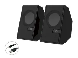 ALTAVOCES 2.0 BLUETOOTH CONCEPTRONIC BJORN02B 6W COLOR NEGRO JACK 3.5" Y ALIMENTACION USB