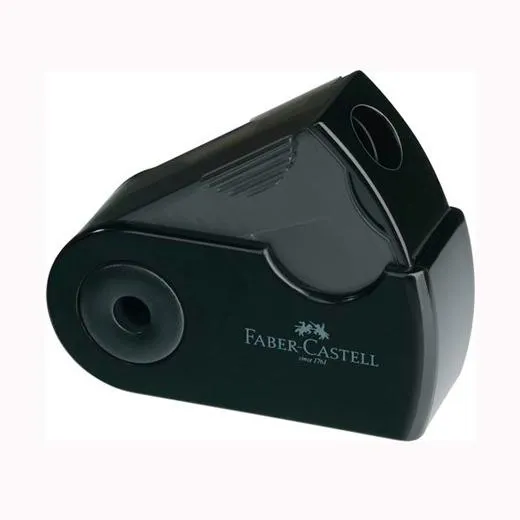 Faber Castell Afilalápices Sleeve Mini Con Funda Y Depósito Negro