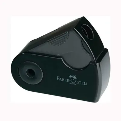 Faber Castell Afilalápices Sleeve Mini con Funda y Depósito Negro