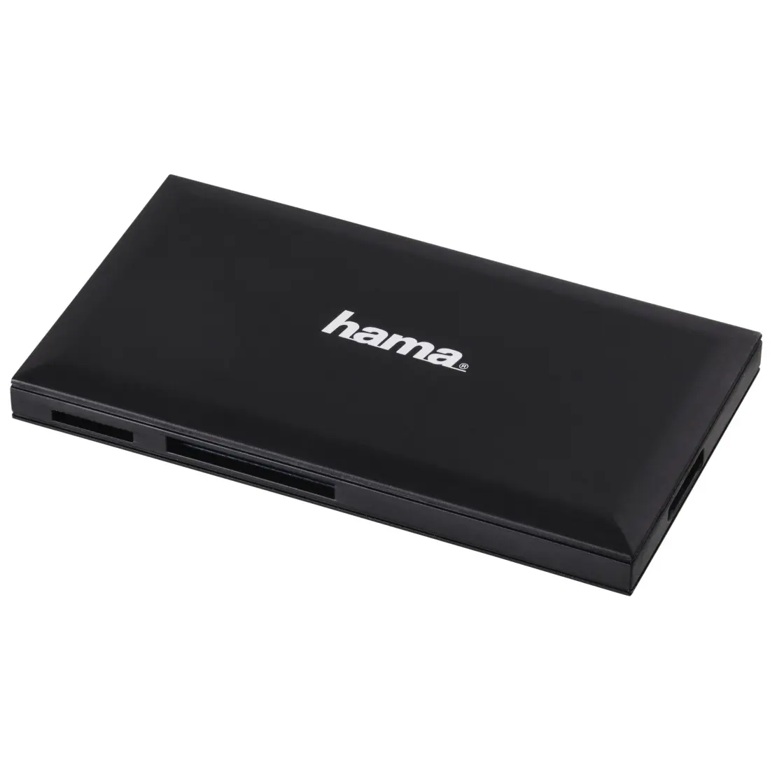 Hama Lector de Tarjetas CompactFlash, SD, Micro-SD, USB-A, 90.3x9x50.3mm, Negro