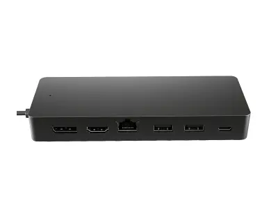 HP Hub Multipuerto USB-C 7 en 1 con 2 Puertos USB-A, 2 Puertos USB-C, HDMI y RJ45