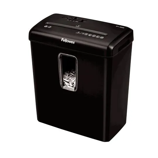 Fellowes Destructora Manual P-30C Corte En Partículas 4X34Mm (P-4) 15L Negro