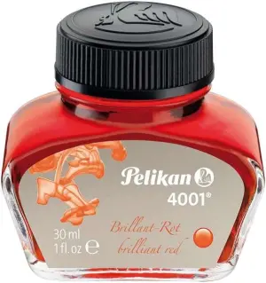 Pelikan Tinta 4001 No.78 30ml Color Rojo para Estilográfica