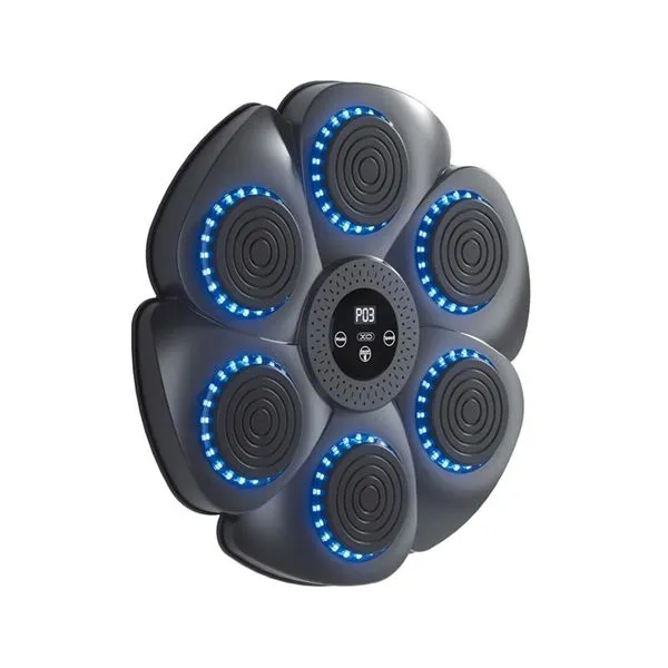 Xo Sf02 Maquina De Boxeo Inteligente Con Musica - 6 Puntos De Impacto - Puntuacion Automatica - Bateria De 2000Mah - Color Negro