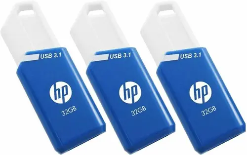 Hp X755W Triple Pack Unidad Flash Usb 32 Gb Usb Tipo A 3.2 Gen 1 (3.1 Gen 1) Azul, Blanco