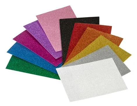 Faibo Goma Eva 40X60Cm Grosor 2Mm Purpurina Plata Bolsa 3 Ud