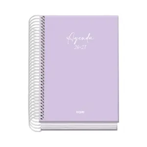 Dohe Agenda Escolar 26/27 A6 Día Página Papel Offset 70g Cubierta Cartón Morado