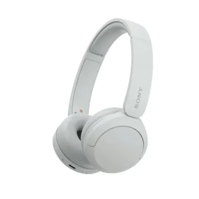 Sony WH-CH520 Auriculares Bluetooth 5.2 con Micrófono, Diadema Ajustable, 50h Autonomía, Blanco