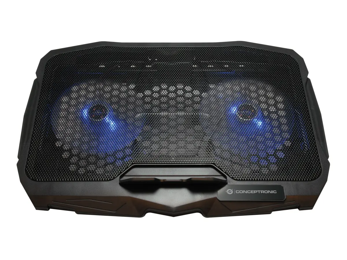 Conceptronic Base De Refrigeración Para Portátiles Con 2 Ventiladores De 125mm Hasta 17