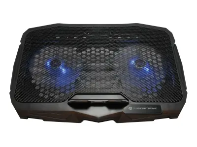 Conceptronic Base De Refrigeración Para Portátiles Con 2 Ventiladores De 125mm Hasta 17