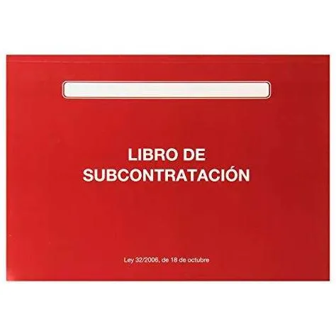 Libro De Subcontratación Oficial Catalán