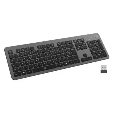Ewent EW3296 Teclado Inalámbrico Multiconexión 2.4GHz y Bluetooth 5.0 Negro