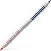 Faber Castell Lápiz Jumbo Grip Doble Punta Bicolor Rojo y Azul