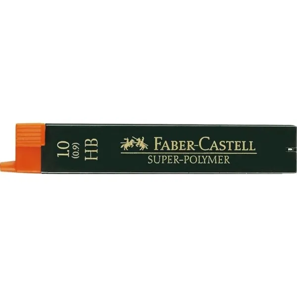 Faber-Castell 9069 Pack de 12 Minas Super-Polymer 1.0 HB Resistentes y Suaves
