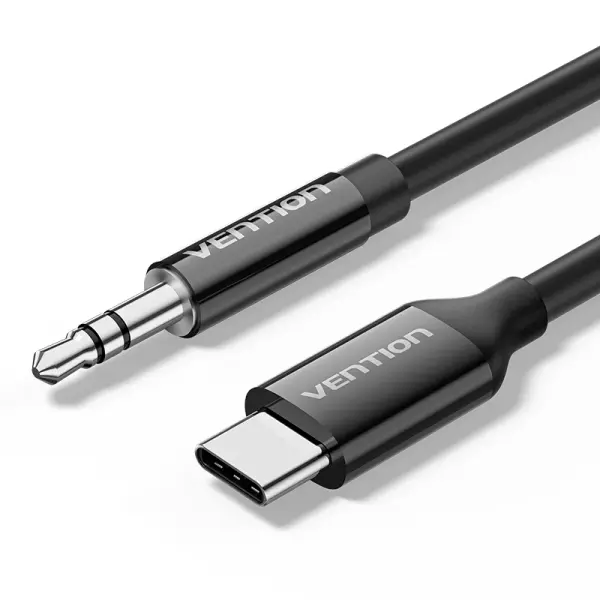 Vention Cable DAC de Audio USB-C a Jack 3.5mm 1m TPE Negro