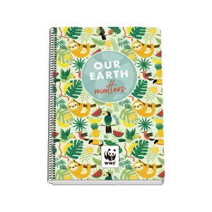 Dohe Cuaderno Espiral Folio 80 Hojas Cuadricula 4mm Tapa Rigida Impresa a Color