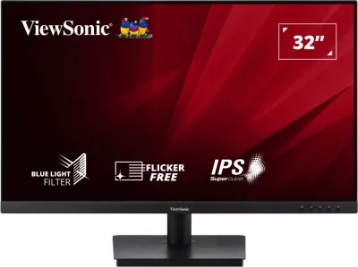 Viewsonic Monitor 31.5" VA3209-2K-MHD LED IPS 2K - 75Hz - Respuesta 4ms - Angulo de Vision 178º - 21:9 - DisplayPort - 2xHDMI - Altavoces - VESA 100x100 - Color Negro