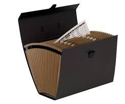 Fellowes Maletín Clasificador Acordeón Negro