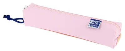 Oxford Estuche Cuadrado Pequeño Acolchado Rosa con Goma Elástica para Cuaderno