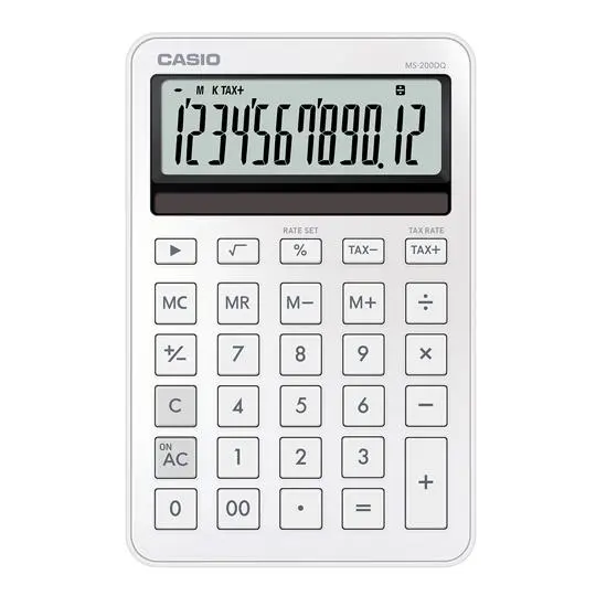 Casio Calculadora de Oficina Sobremesa 12 Dígitos Blanca