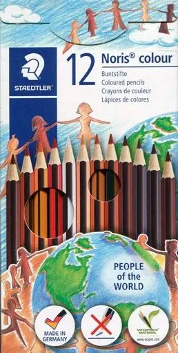 Staedtler Lápices de Colores Wopex Ecológicos Tonos de Piel Estuche 12 Unidades