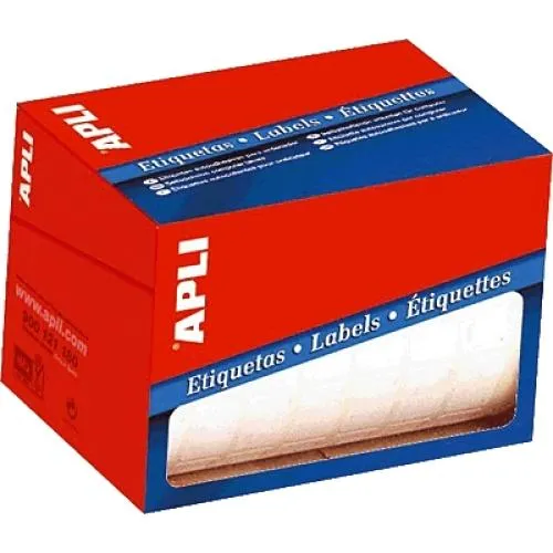 Apli Etiquetas Para Precios 22X32Mm Escritura Manual C/Romos Rollo De 2000 Blanco