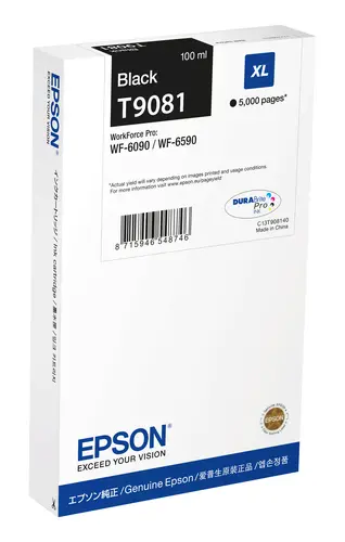 Epson T9081 Negro Cartucho De Tinta Original - C13T908140