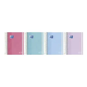 Oxford Agenda Escolar Tapa Extradura Espiral Formato Octavo Día Página Colores Surtidos