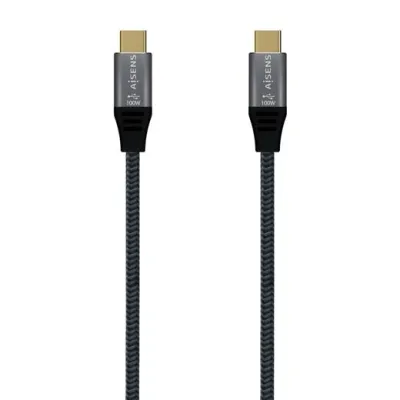Aisens Cable USB 3.1 Gen 2x2 20Gbps 5A Tipo USB-C a USB-C Gris 2M