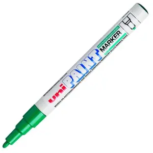 UNIBALL MARCADOR PERMANENTE PAINT PX-21L VERDE CAJA 12 UD