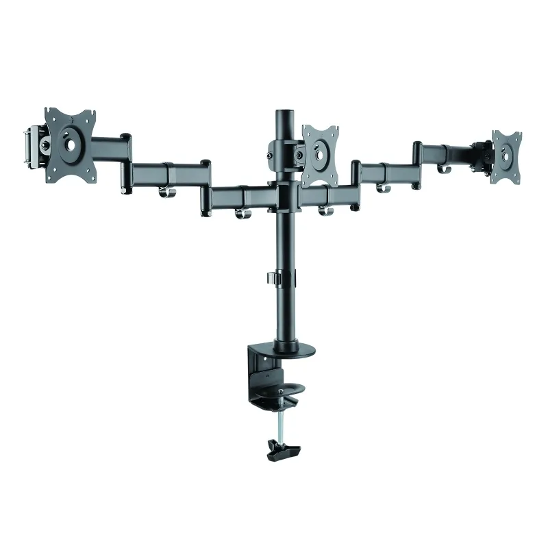 TooQ Soporte Monitor de Mesa 3 Brazos para Pantallas de 13 a 27 Pulgadas