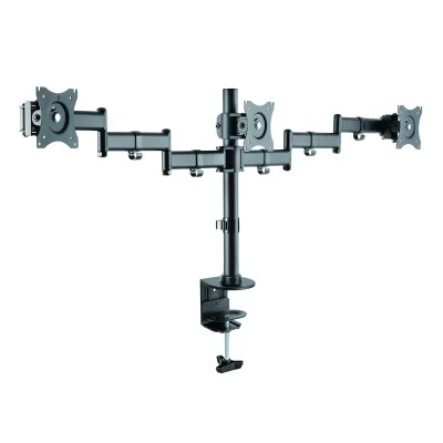 TooQ Soporte Monitor de Mesa 3 Brazos para Pantallas de 13 a 27 Pulgadas