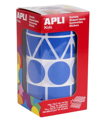 Apli Gomets Figuras Surtidas Rollos Azul XL