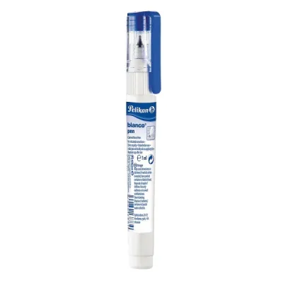 Pelikan Bolígrafo Corrector Líquido 7ml Micropunta Metal Secado Rápido Blanco
