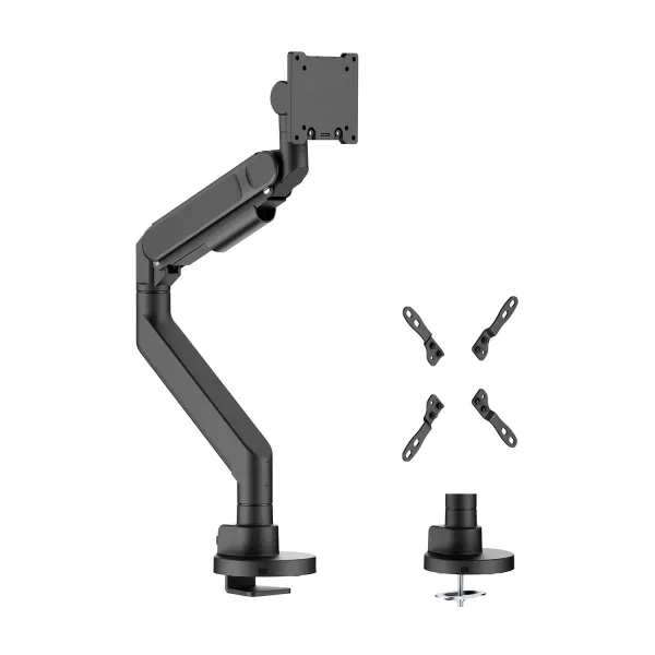 Aisens Soporte De Mesa Pro Contrapeso Giratorio E Inclinable Para Monitor/Tv 27Kg (3 Pivotes - 1 Brazo) De 24-57 - Color Negro