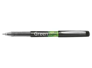 Pilot Bolígrafo Recargable de Tinta Líquida Greenball, Punta Media 0.7mm, Color Negro