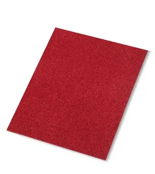 Faibo Goma Eva 40x60cm 2mm Purpurina Roja Bolsa 3 Unidades