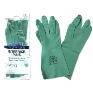 DPL Guantes Industriales Talla 9 - Espesor Palma 0,38mm - Color Verde
