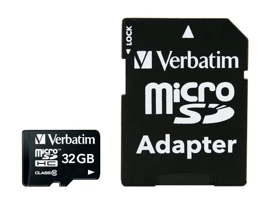 VERBATIM TARJETA MICRO SDHC 32GB CLASE 10 C/ADAPTADOR